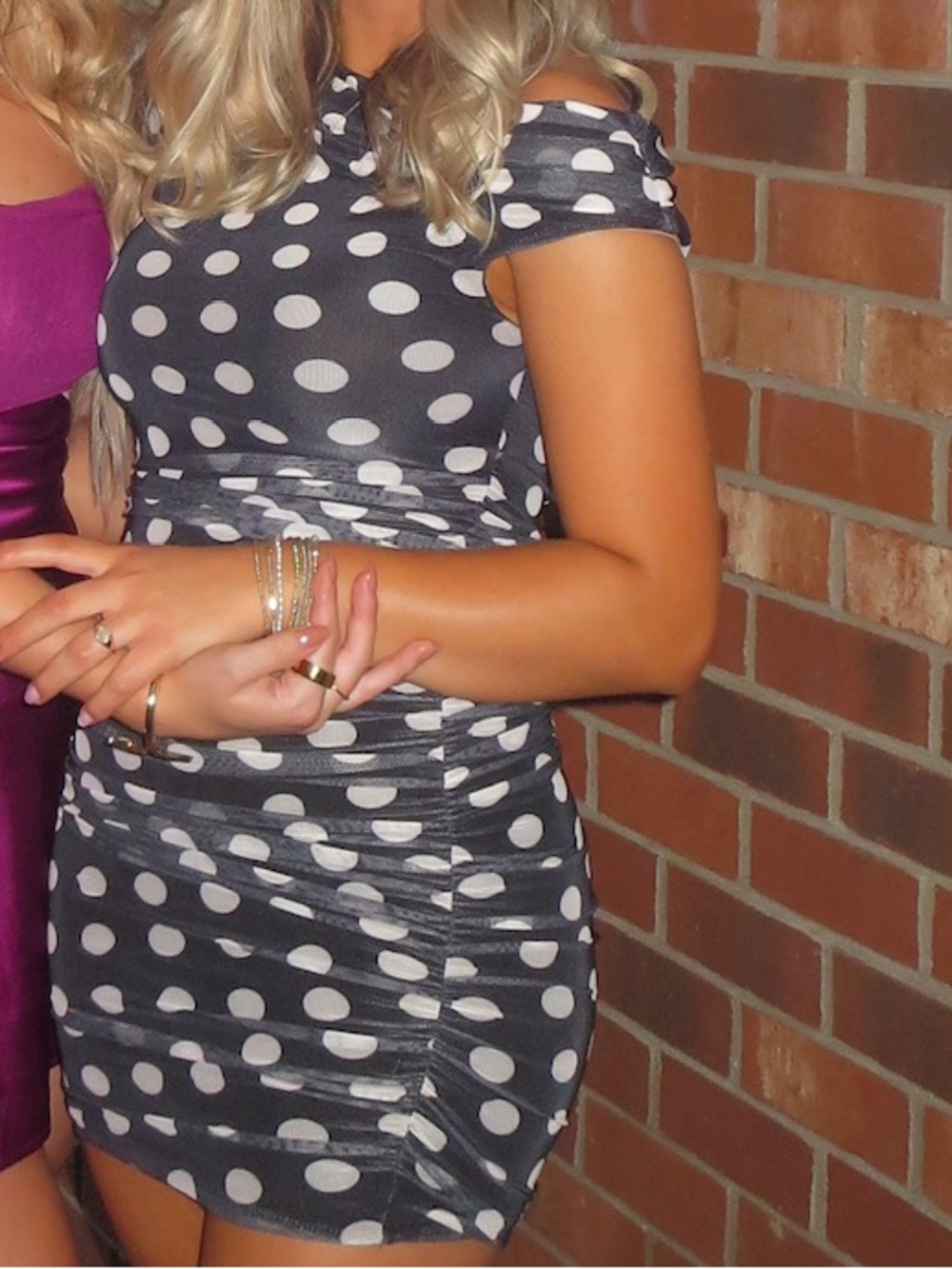 AFRM Chaska Polka Dot Dress